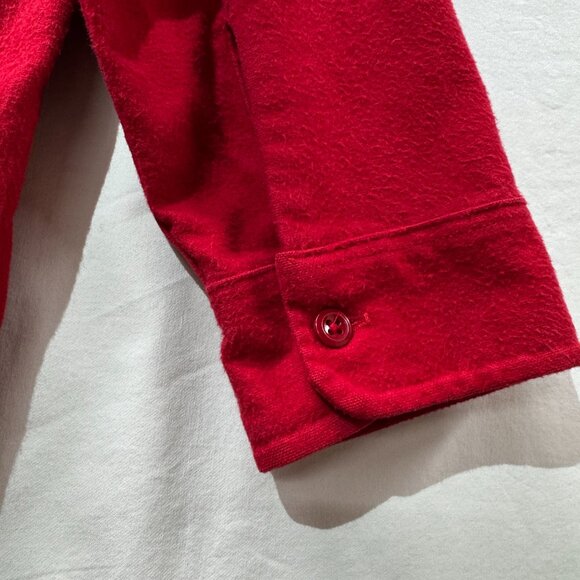 Vintage Woolrich Mens Red Chamois sportsman flannel size L - Picture 6 of 7